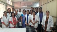 S Paramasivan KEM Clinical Pharmacology team with Dr Soumya Swaminathan (ex-Director General ICMR; current WHO Chief Scientist) during her visit to the Phase I unit in 2017.jpg
